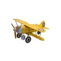 Shan SHAN MS454Y Collectible Tin Toy - Yellow Curtis biplane MS454Y